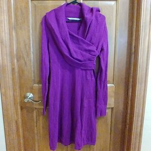 Athleta sweater dress in plum. Size small.